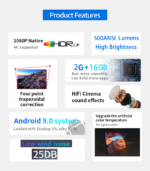 Proyector Flx Led 15000 Lumens C/android Hd 1080 - Imagen 3