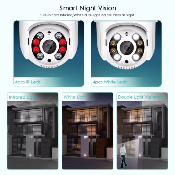 4MP CAMARA DE SEGURIDAD IP LAN WIFI DOMO PTZ360 EXTERIOR 1080P - Image 7
