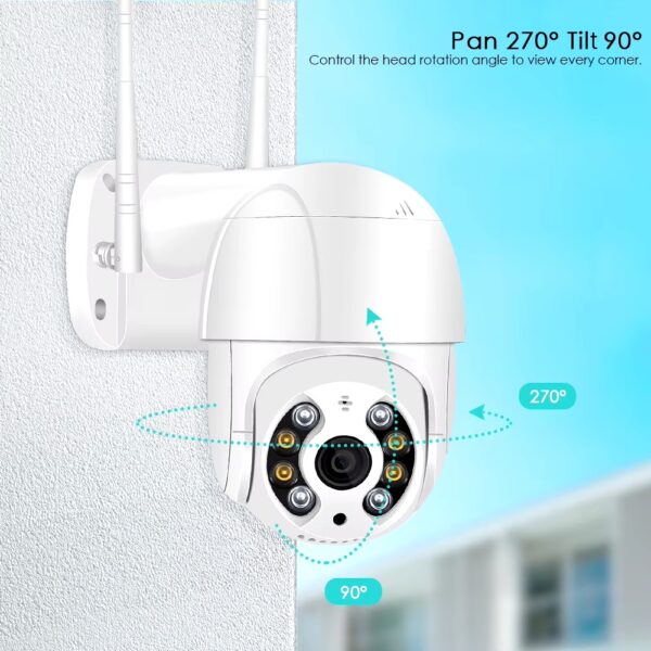 4MP CAMARA DE SEGURIDAD IP LAN WIFI DOMO PTZ360 EXTERIOR 1080P - Image 8