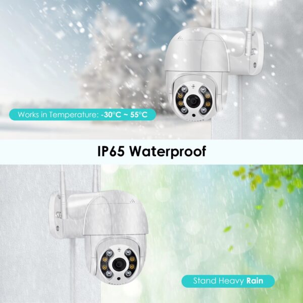 4MP CAMARA DE SEGURIDAD IP LAN WIFI DOMO PTZ360 EXTERIOR 1080P - Image 9