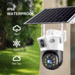 Camara Wifi Ptz Panel Solar Con Bateria 8mp - Imagen 3