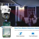 Camara Wifi Ptz Panel Solar Con Bateria 8mp - Imagen 4