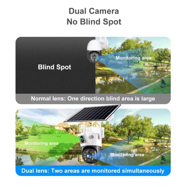 Gsm 4g Camara Wifi Ptz Panel Solar Con Bateria 8mp - Image 5