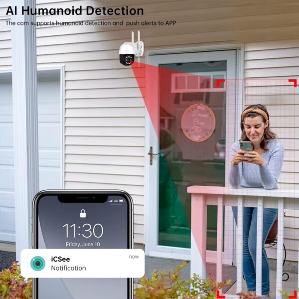 Camara Exterior 4K 8 MP Nightvision Color Wifi & LAN - Image 11