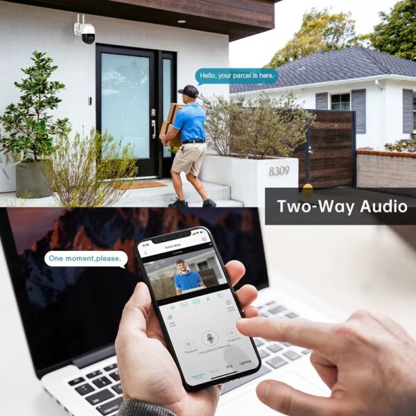 Camara Exterior 4K 8 MP Nightvision Color Wifi & LAN - Image 9