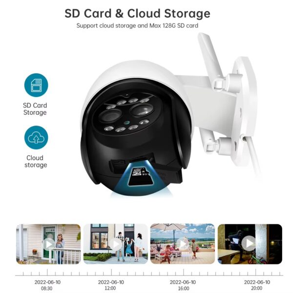 Camara Exterior 4K 8 MP Nightvision Color Wifi & LAN - Image 5