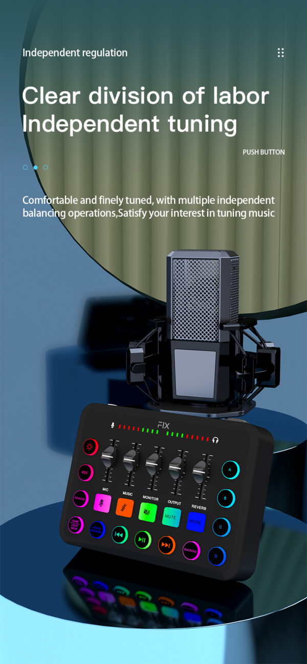 Consola Flx Para Stream Podcast C/48v Phantom - Image 6