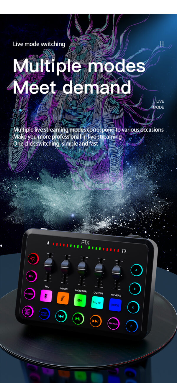 Consola Flx Para Stream Podcast C/48v Phantom - Image 7