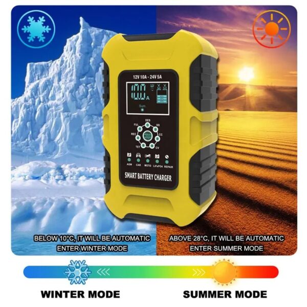 Cargador Inteligente 12v 24v 10a Litio/plomo/gel - Image 5