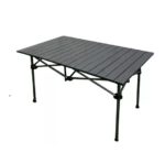 Mesa Camping Plegable Acero Inox & Aluminio 1.2 Mts X 61