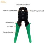 Pinza Crimpeadora Rj45 Rj11 Rj9 Profesional Armado Red Utp - Imagen 3