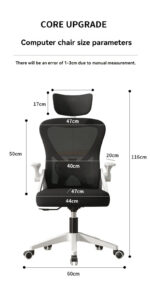 Silla FlxConfort iQ Ergonomía Ajustable Blanca - Imagen 8