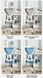 Silla FlxConfort iQ Ergonomía Ajustable Blanca - Imagen 7