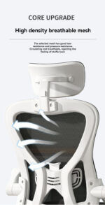 Silla FlxConfort iQ Ergonomía Ajustable Blanca - Imagen 6