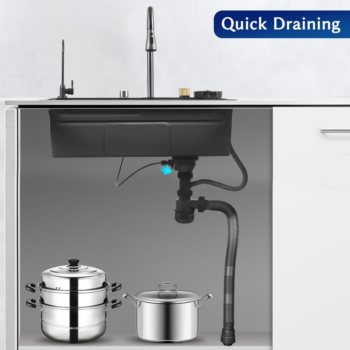 Fregadero A/inox Negro Kit Completo Importador Directo - Image 4