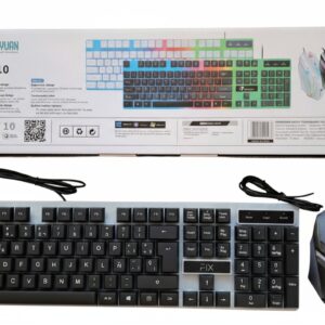 2 Kit Gamer Teclado Y Mouse Combo Retroiluminado Flixar