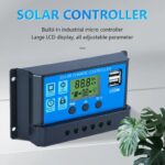 Regulador De Carga Solar Flx 30a 12v 24v Pwm Display Usb - Imagen 5