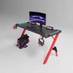 Escritorio Gamer Pc Con Luces Led Rgb Flx Darpa Red 120cm - Imagen 3